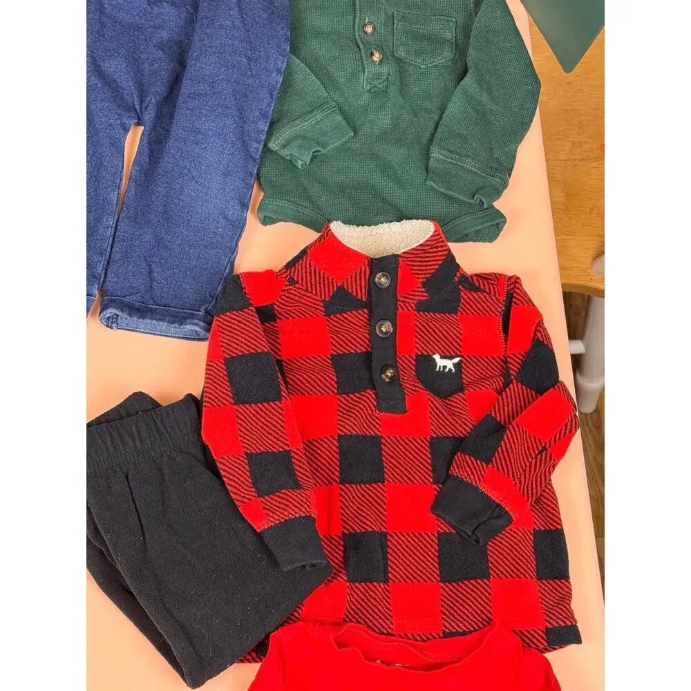 Boys 12M Fall/Winter Mix & Match Clothing Lot – 12 Pieces – #185